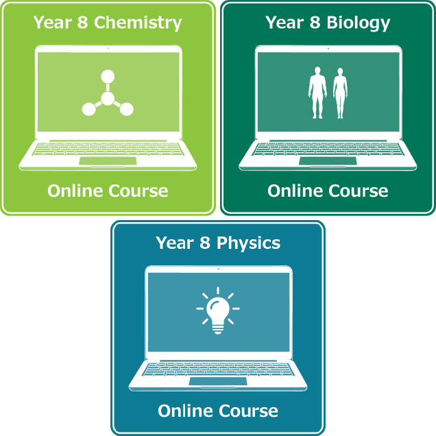 year 8 science chemistry biology physics online course bundle